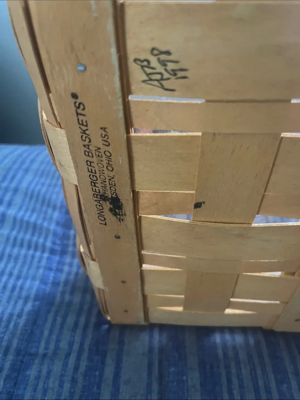 Longaberger woven storage